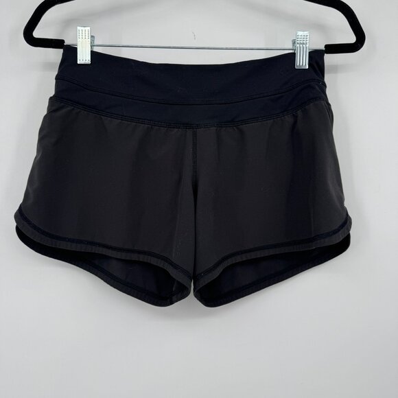Lululemon Women’s Size 4 Solid Black Activewear Shorts - Picture 1 of 9